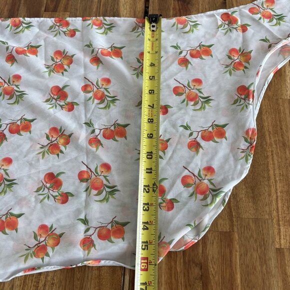 NWT Kittenish Sheer Swim Cover Up Peaches Women’s XL Resort Vacation. NWT FLAW! - Picture 10 of 10